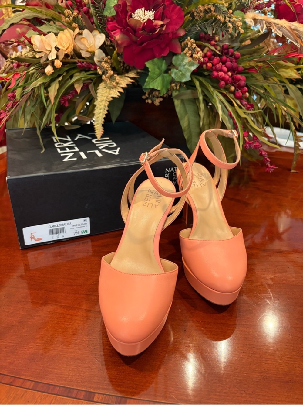 Naturalizer Coral Ankle-Strap Platform Pumps